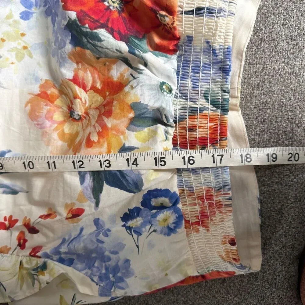Express Floral Ruffle Sleeve Top Small - Picture 6 of 6
